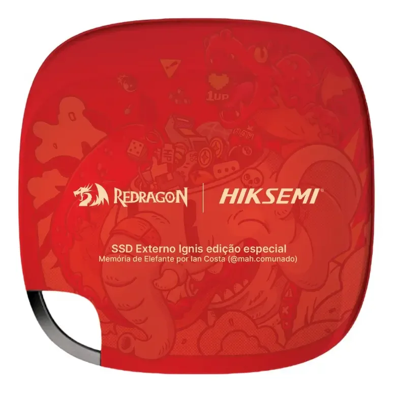 Redragon X Hiksemi Elefante 256GB SSD USB - GD801 Redragon X Hiksemi Elefante 256GB SSD USB - GD801