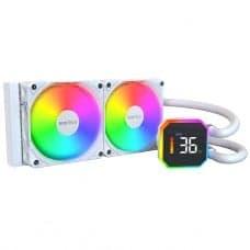 Water Cooler Montech HyperFlow Digital 240mm ARGB Branco - HyperFlow Digital 240 (W)