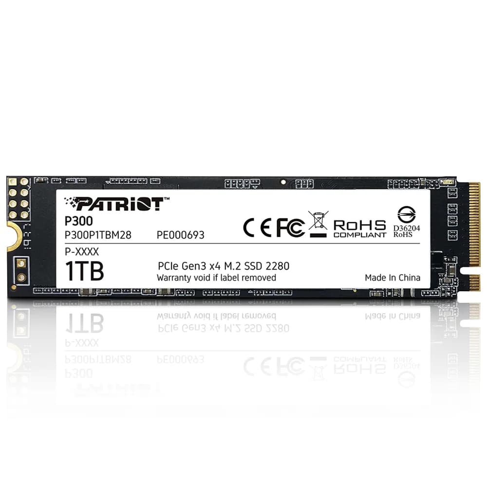 Patriot P300 1TB SSD NVMe Gen 3 - P300P1TBM28 Patriot P300 1TB SSD NVMe Gen 3 - P300P1TBM28