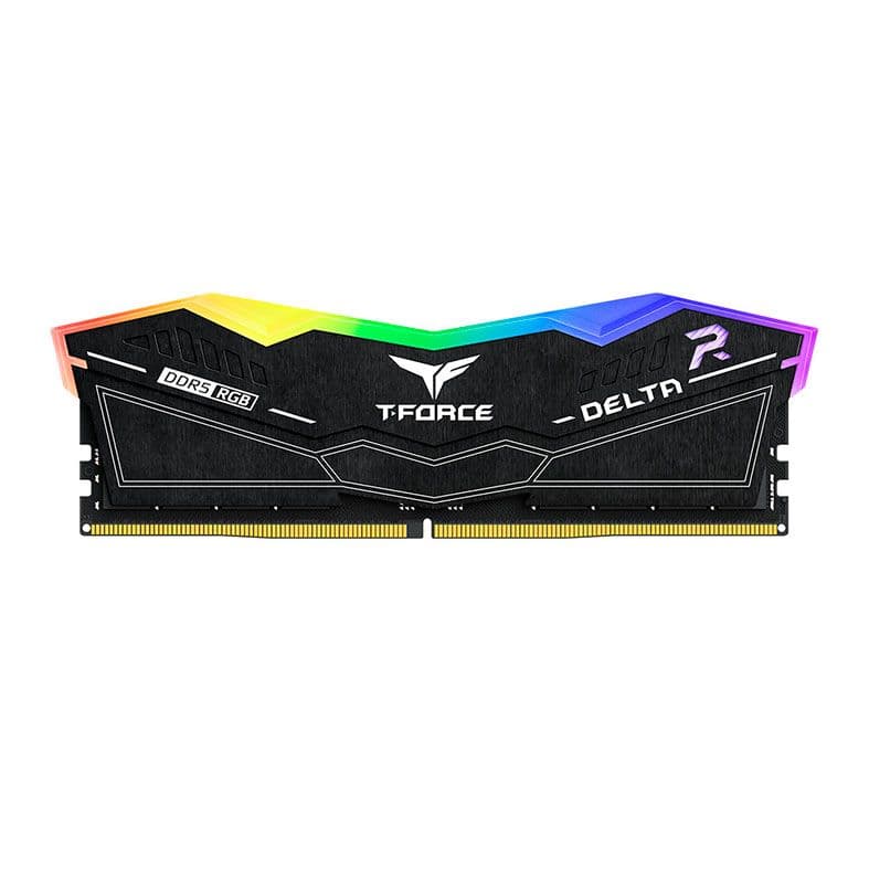 Team Group T-Force Delta RGB 16GB (1x16GB) DDR5 6000MHz CL38 Preto - FF3D516G6000HC38A01
