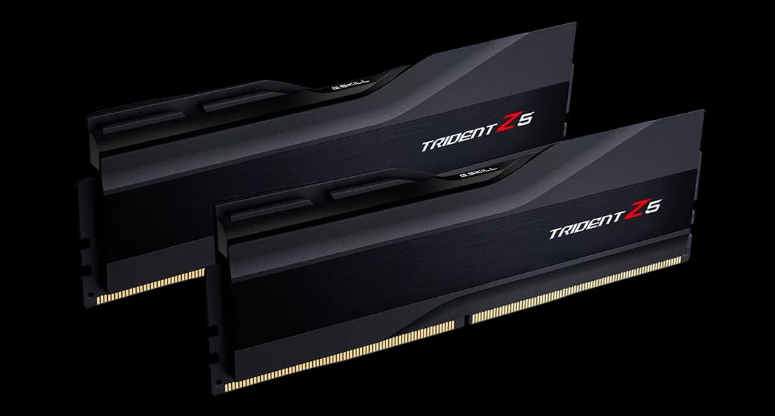 G.Skill Trident Z5 64GB DDR5 G.Skill Trident Z5 64GB (2x32GB) DDR5 6000MHz CL30 Preto - F5-6000J3040G32GX2-TZ5K