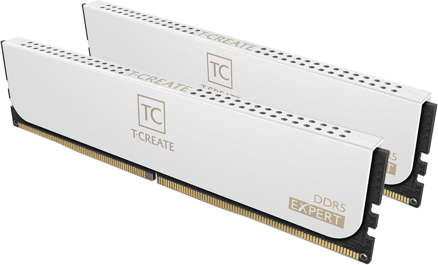 Team Group T-Create Expert 32GB DDR5 Team Group T-Create Expert 32GB (2x16GB) DDR5 7200MHz CL34 Branco - CTCWD532G7200HC34ADC01