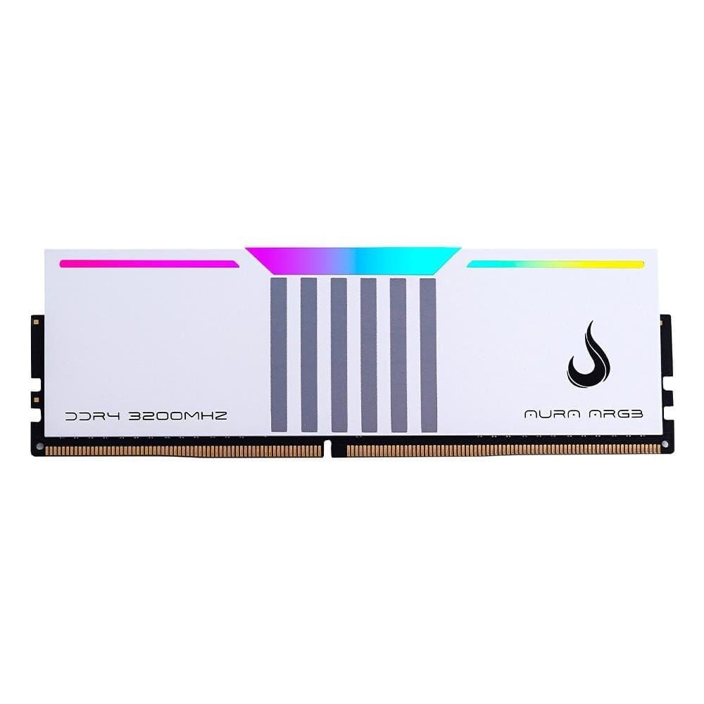 Rise Mode Aura RGB 16GB (1x16GB) DDR4 Rise Mode Aura RGB 16GB (1x16GB) DDR4 3200MHz CL19 Branco - RM-D4AW-16G-3200ARGB