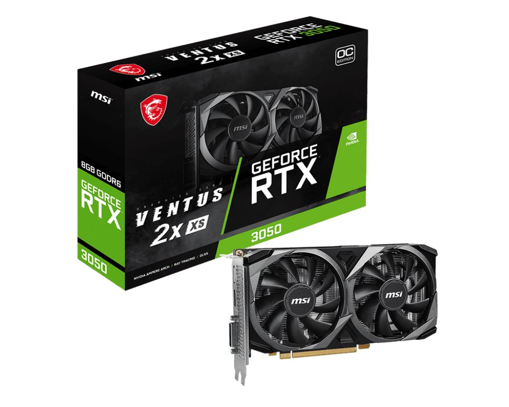 RTX 3050 8GB MSI RTX 3050 8GB Ventus 2X XS OC