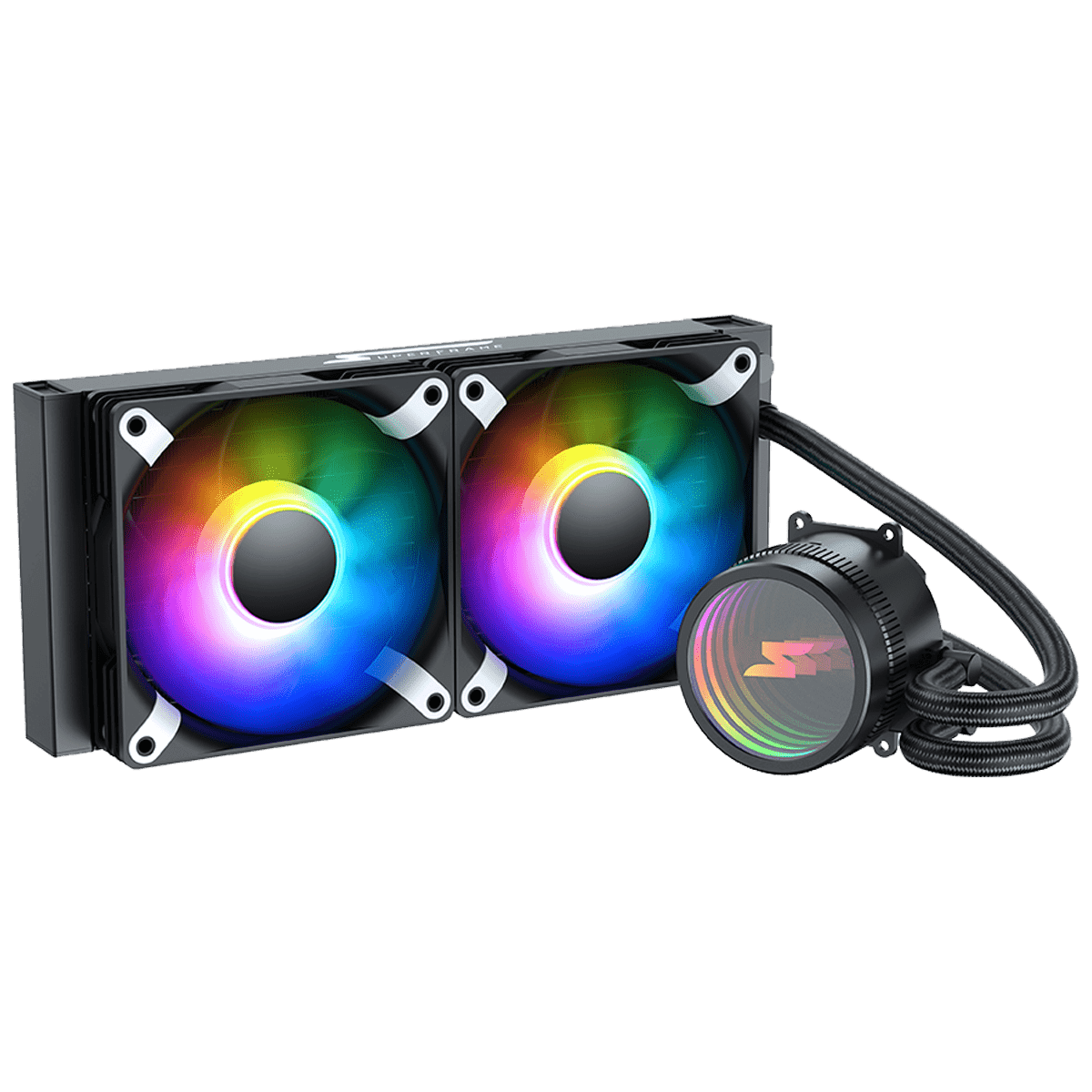 Water Cooler SuperFrame Isengard 240mm ARGB Water Cooler SuperFrame Isengard 240mm ARGB Preto - SF-W240