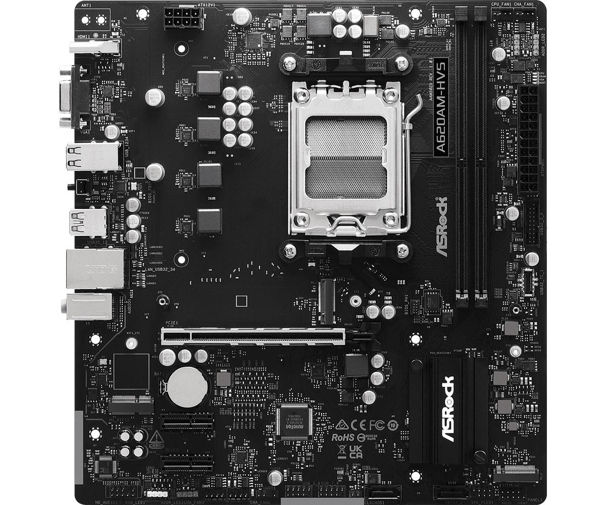 ASRock A620AM-HVS AM5 Micro-ATX DDR5 ASRock A620AM-HVS AM5 Micro-ATX DDR5