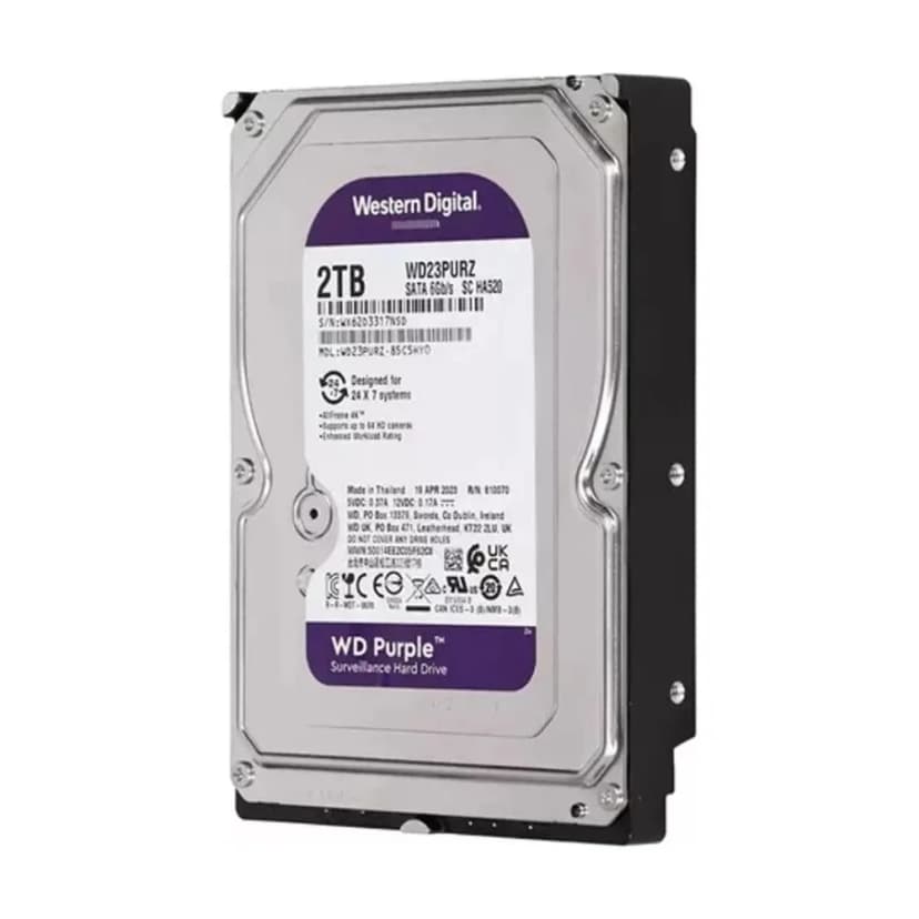 Western Digital WD Purple 2TB HDD SATA III - WD20PURX