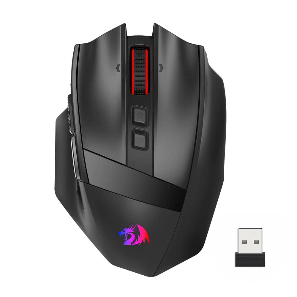 Redragon Rind Pro Sem Fio 26000 DPI Redragon Rind Pro Sem Fio 26000 DPI Preto - M813-RGB-PRO