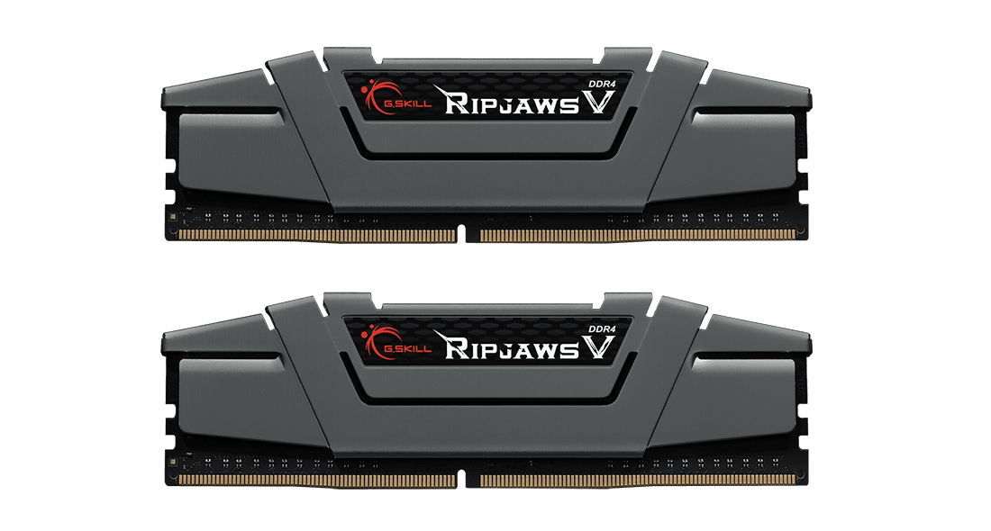 G.Skill Ripjaws V 16GB (2x8GB) DDR4 G.Skill Ripjaws V 16GB (2x8GB) DDR4 3200MHz CL16 Cinza - F4-3200C16D-16GVGB