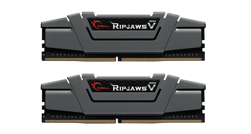 G.Skill Ripjaws V 16GB (2x8GB) DDR4 3200MHz CL16 Cinza - F4-3200C16D-16GVGB