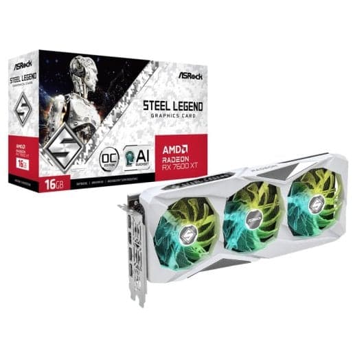 RX 7600 XT ASRock RX 7600 XT Steel Legend OC
