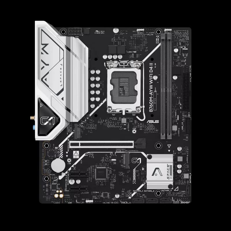 ASUS B760M-AYW WIFI D4 II LGA1700 Micro-ATX DDR4 ASUS B760M-AYW WIFI D4 II LGA1700 Micro-ATX DDR4