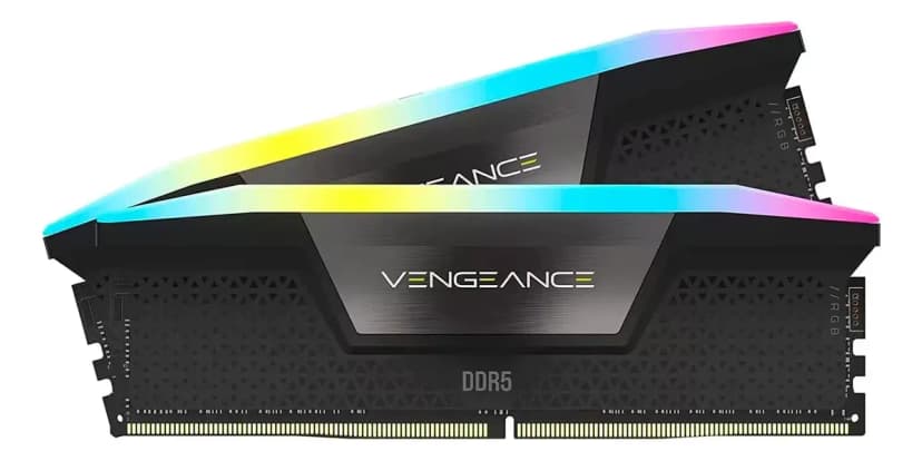 Corsair Vengeance RGB 64GB (2x32GB) DDR5 6000MHz CL36 Preto - CMH64GX5M2B5600Z36K