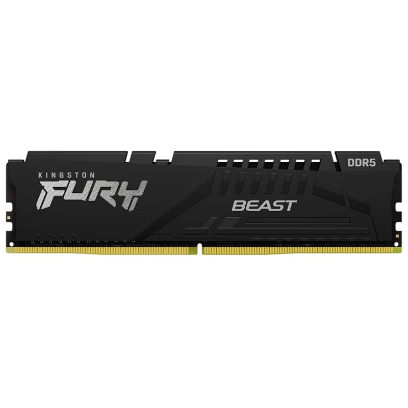 Kingston Fury Beast 16GB (1x16GB) DDR5 Kingston Fury Beast 16GB (1x16GB) DDR5 6400MHz CL32 Preto - KF564C32BBE-16