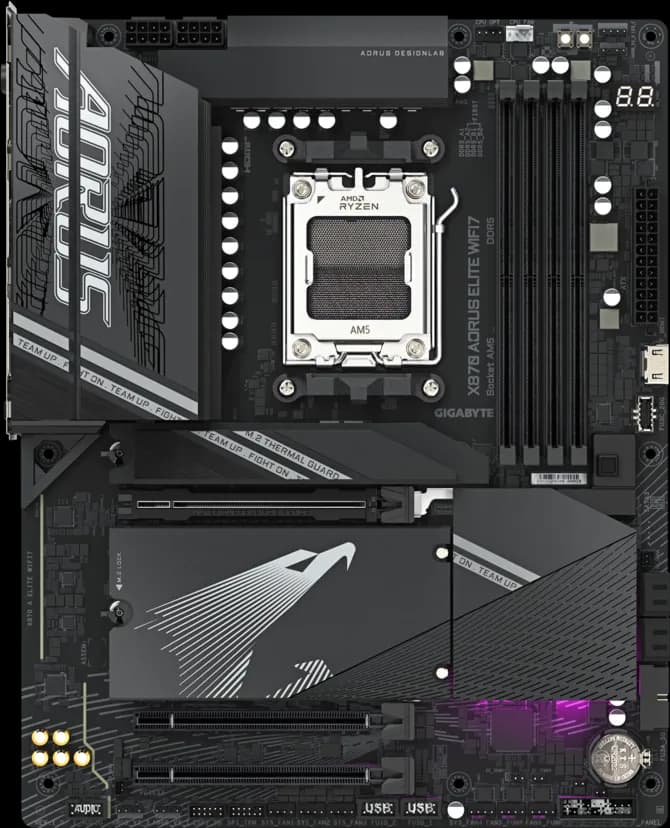 Gigabyte X870 AORUS Elite WIFI7 AM5 ATX DDR5