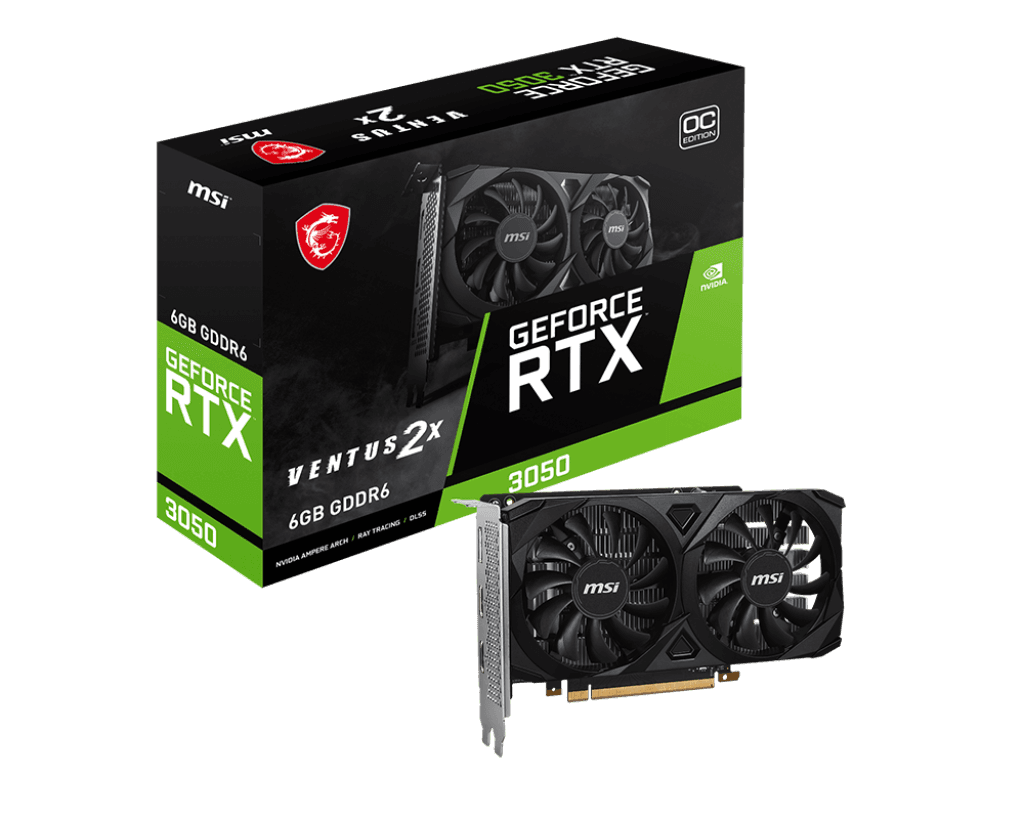 RTX 3050 6GB MSI RTX 3050 6GB Ventus 2X OC