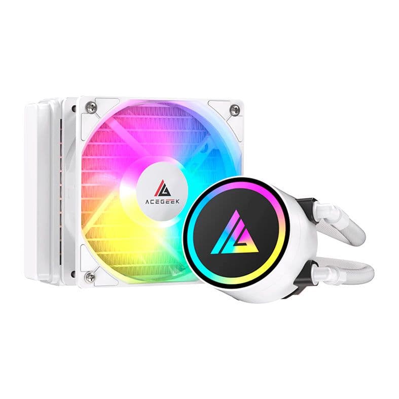 Water Cooler Acegeek E120 120mm RGB Branco - AG-E120-WH