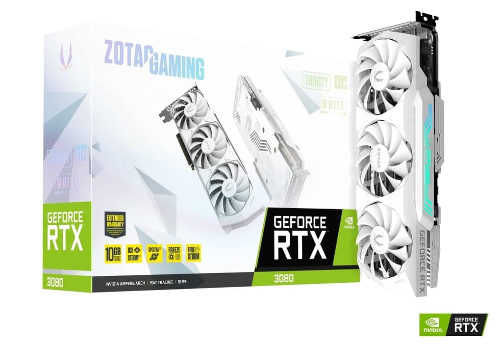 RTX 3080 10GB ZOTAC RTX 3080 10GB Trinity OC White