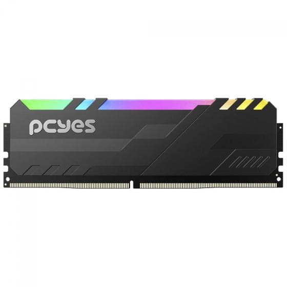 PcYes RGB 8GB (1x8GB) DDR4 PcYes RGB 8GB (1x8GB) DDR4 3200MHz CL16 Preto - PM083200D4BR