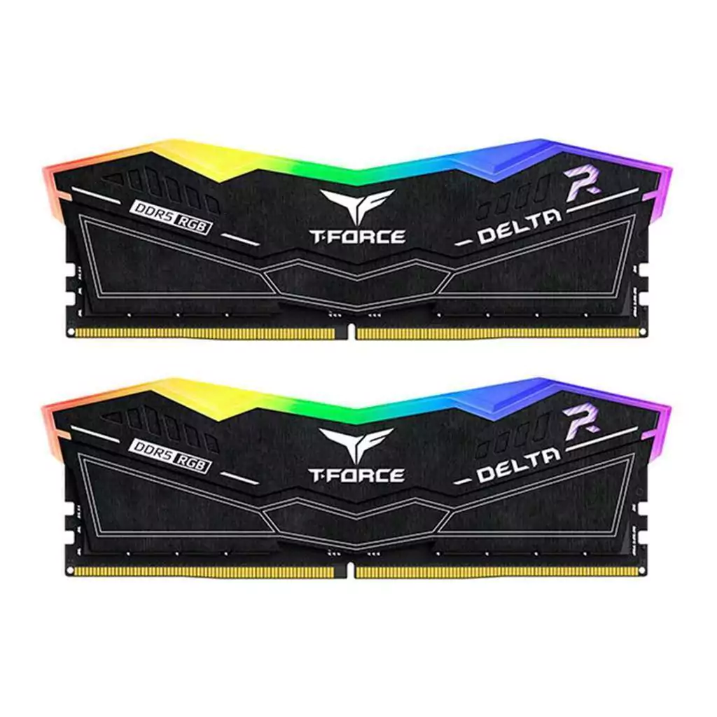 Team Group T-Force Delta RGB 32GB DDR5 Team Group T-Force Delta RGB 32GB (2x16GB) DDR5 6000MHz CL30 Preto - FF3D532G6000HC30DC01