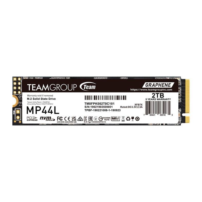 Team Group MP44L 2TB SSD NVMe Gen 4 - TM8FPK002T0C101 Team Group MP44L 2TB SSD NVMe Gen 4 - TM8FPK002T0C101