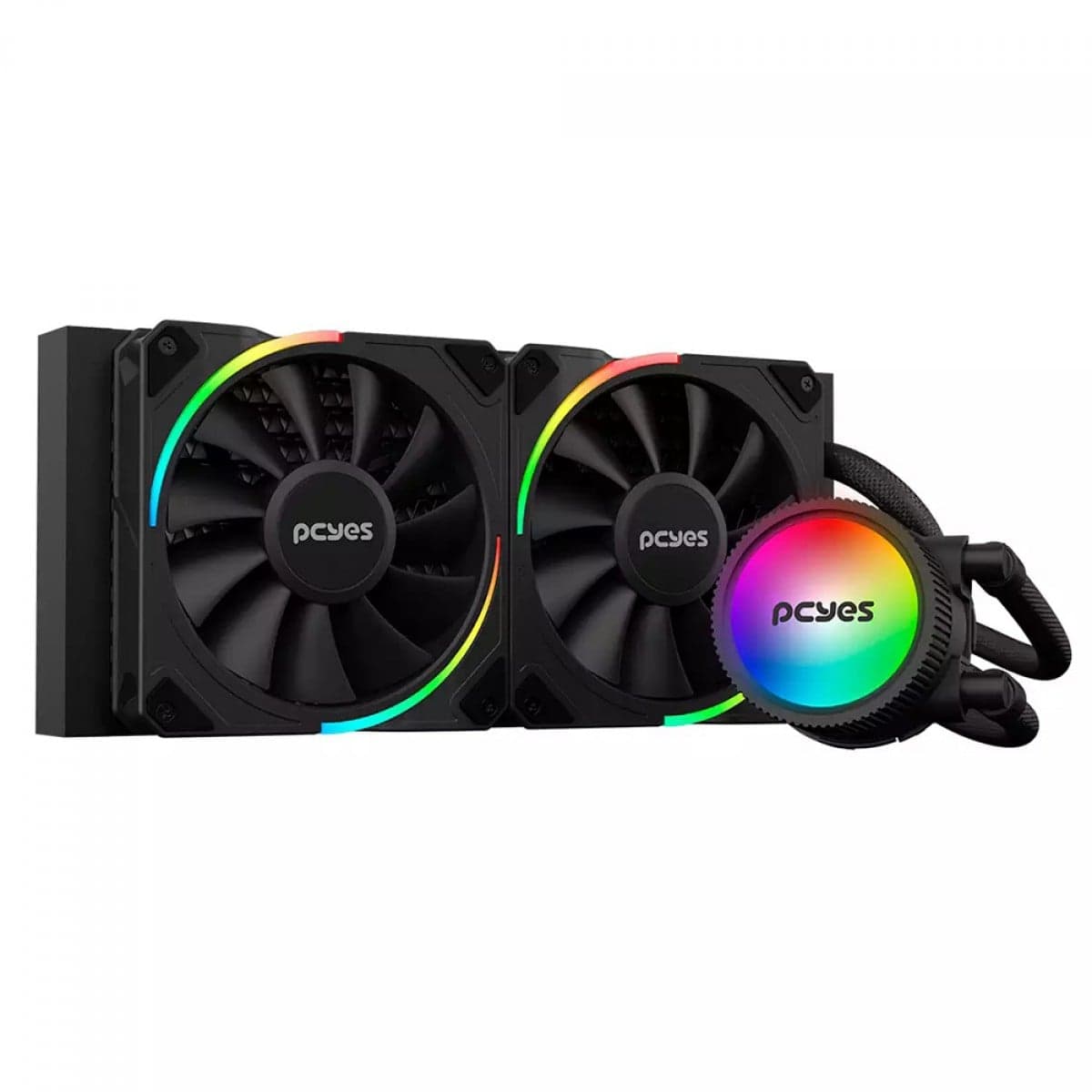 Water Cooler PCYES Sangue Frio 3 240mm ARGB Water Cooler PCYES Sangue Frio 3 240mm ARGB Preto - ARGBSF3240BR
