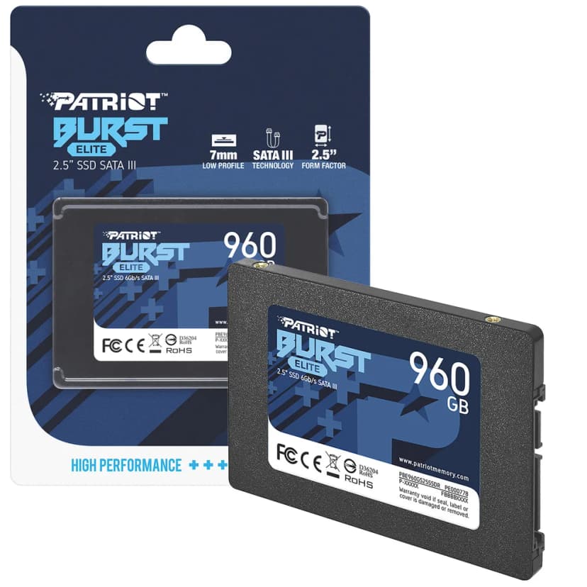 Patriot Burst Elite 960GB SSD SATA III - PBE960GS25SSDR
