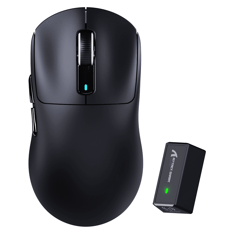 Attack Shark X3Pro Sem Fio, Sensor PixArt PAW3395, 26000 DPI, Preto
