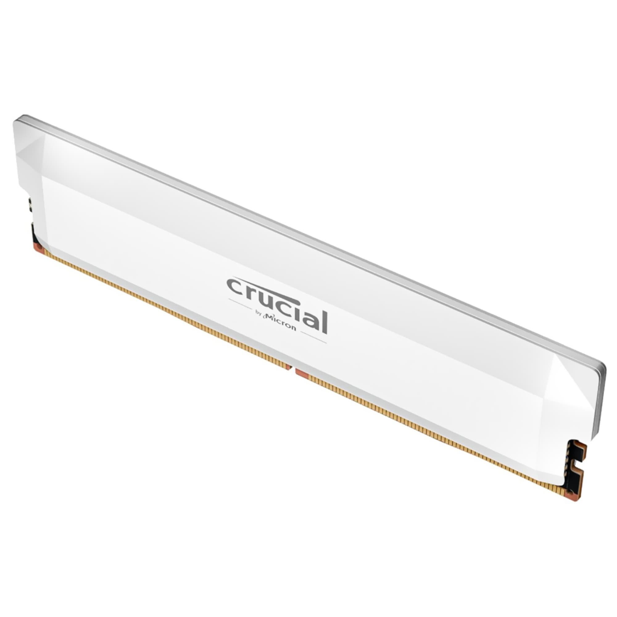 Crucial Pro Series 16GB (1x16GB) DDR5 Crucial Pro Series 16GB (1x16GB) DDR5 6400MHz CL38 Branco - CP16G64C38U5W