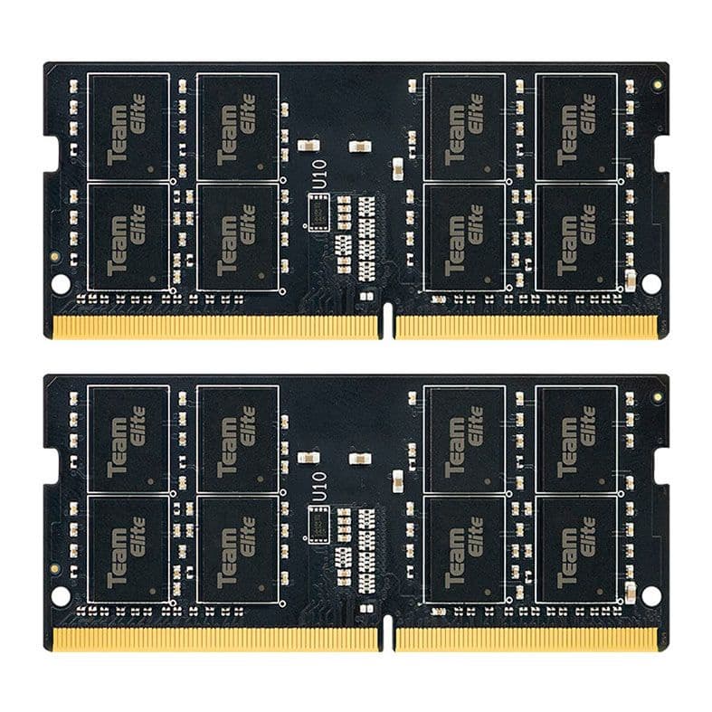 Team Group Elite 32GB DDR4 SO-DIMM Team Group Elite 32GB (2x16GB) DDR4 SO-DIMM 3200MHz CL22 Preto - TED432G3200C22DC-S01