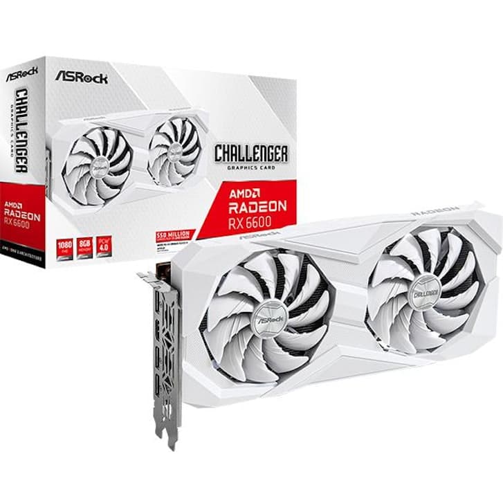RX 6600 ASRock RX 6600 Challenger White