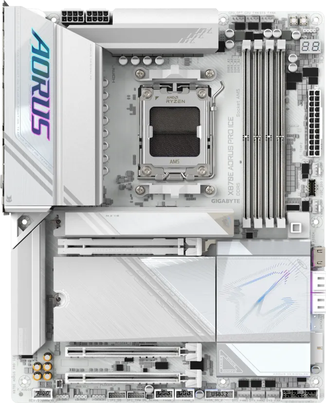 Gigabyte X870E AORUS Pro ICE AM5 ATX DDR5 WiFi Gigabyte X870E AORUS Pro ICE AM5 ATX DDR5 WiFi