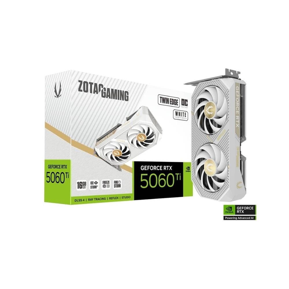RTX 5060 Ti 16GB ZOTAC RTX 5060 Ti 16GB Twin Edge OC White