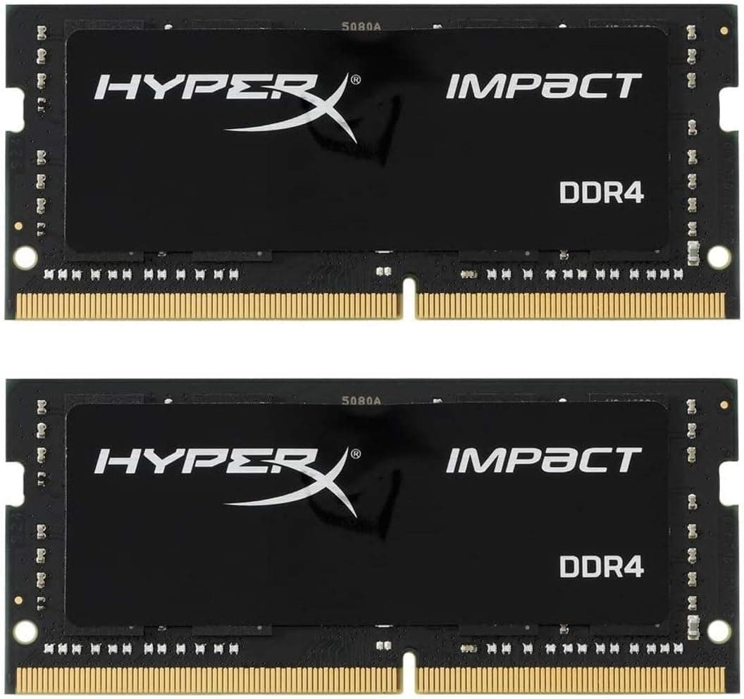 Kingston HyperX Impact 32GB (2x16GB) DDR4 SO-DIMM Kingston HyperX Impact 32GB (2x16GB) DDR4 SO-DIMM 3200MHz CL20 Preto - HX432S20IB2K2/32