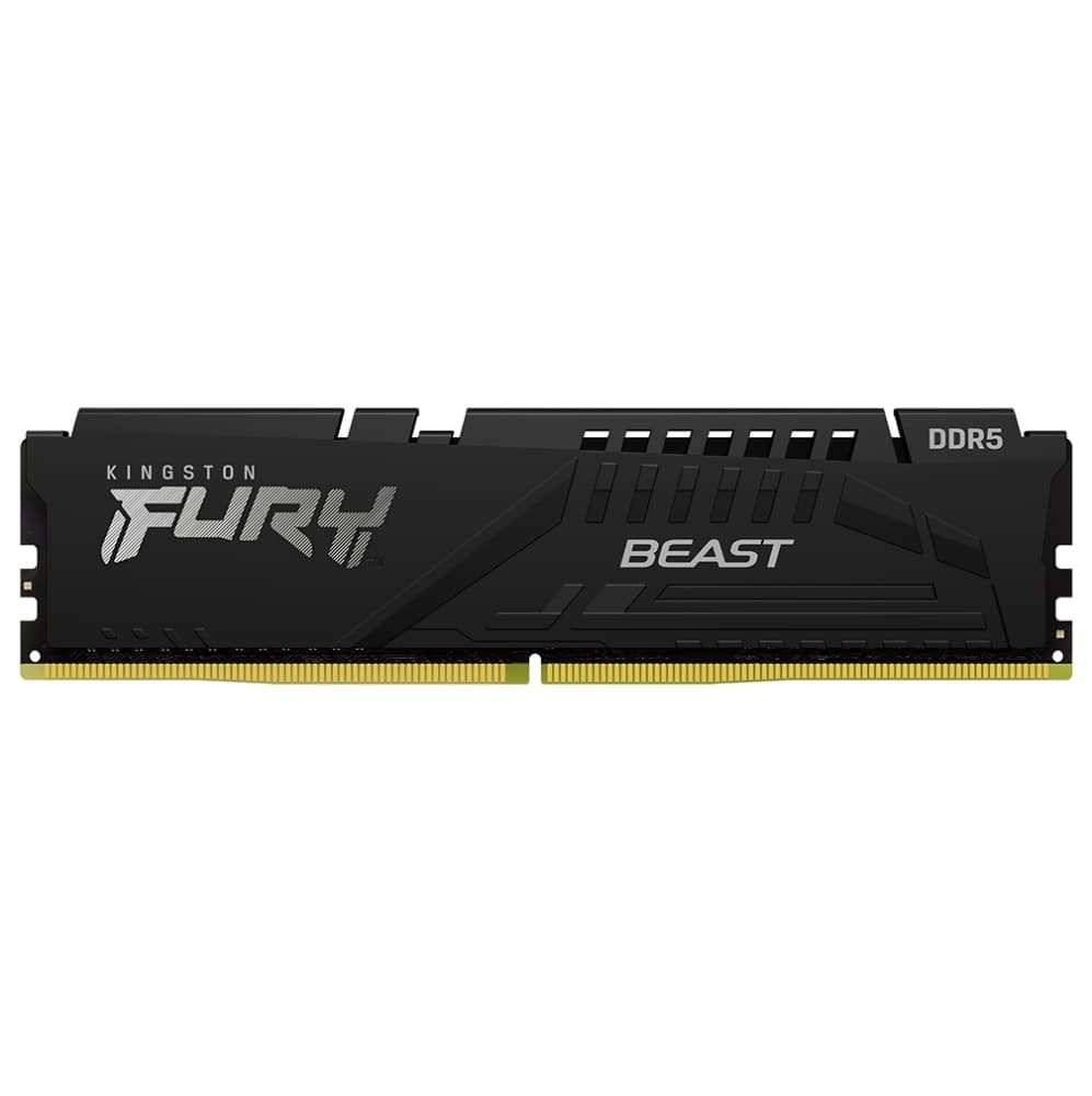 Kingston Fury Beast 32GB DDR5 Kingston Fury Beast 32GB (1x32GB) DDR5 6400MHz CL32 Preto - KF564C32BBE-32