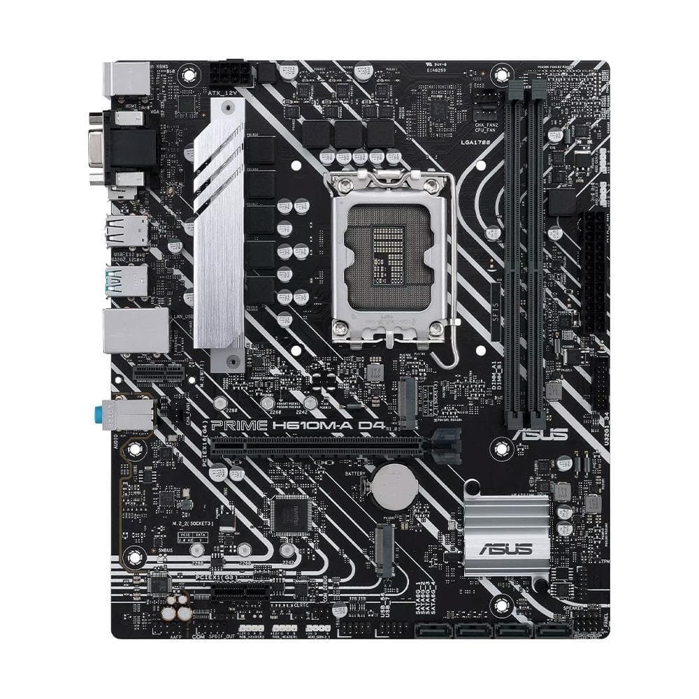 ASUS Prime H610M-A D4 LGA1700 Micro-ATX DDR4 ASUS Prime H610M-A D4 LGA1700 Micro-ATX DDR4