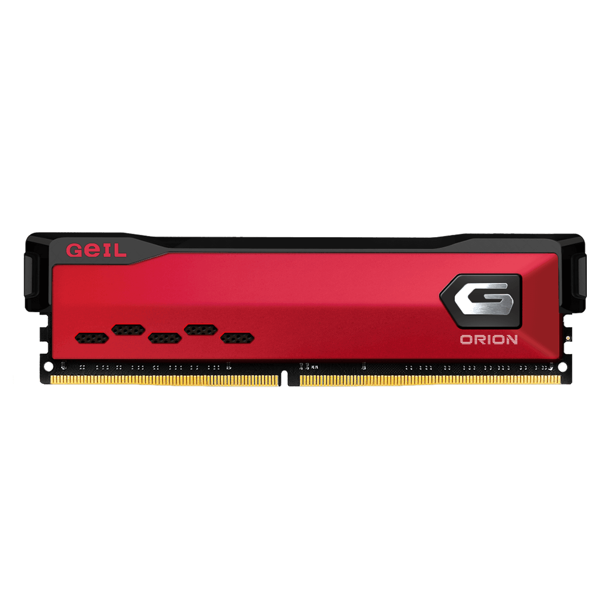 Geil Orion 16GB (1x16GB) DDR4 Geil Orion 16GB (1x16GB) DDR4 3200MHz CL16 Vermelho - GAOR416GB3200C16BSC