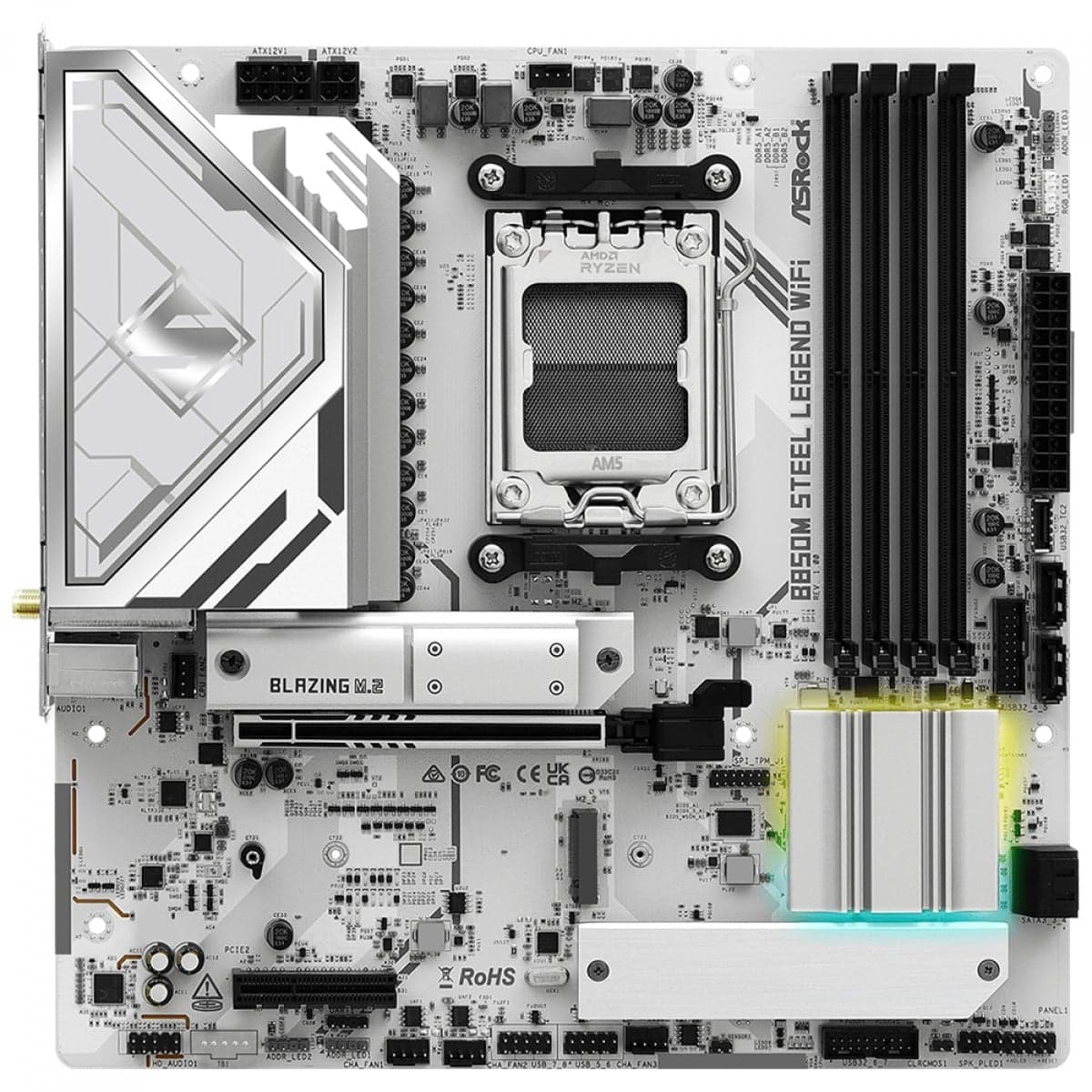 ASRock B850M Steel Legend WiFi AM5 Micro-ATX DDR5 ASRock B850M Steel Legend WiFi AM5 Micro-ATX DDR5