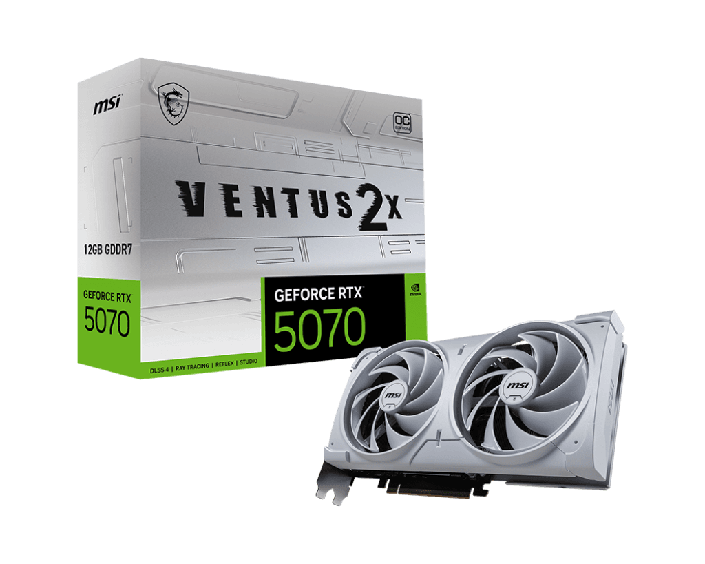 RTX 5070 MSI RTX 5070 Ventus 2X OC White