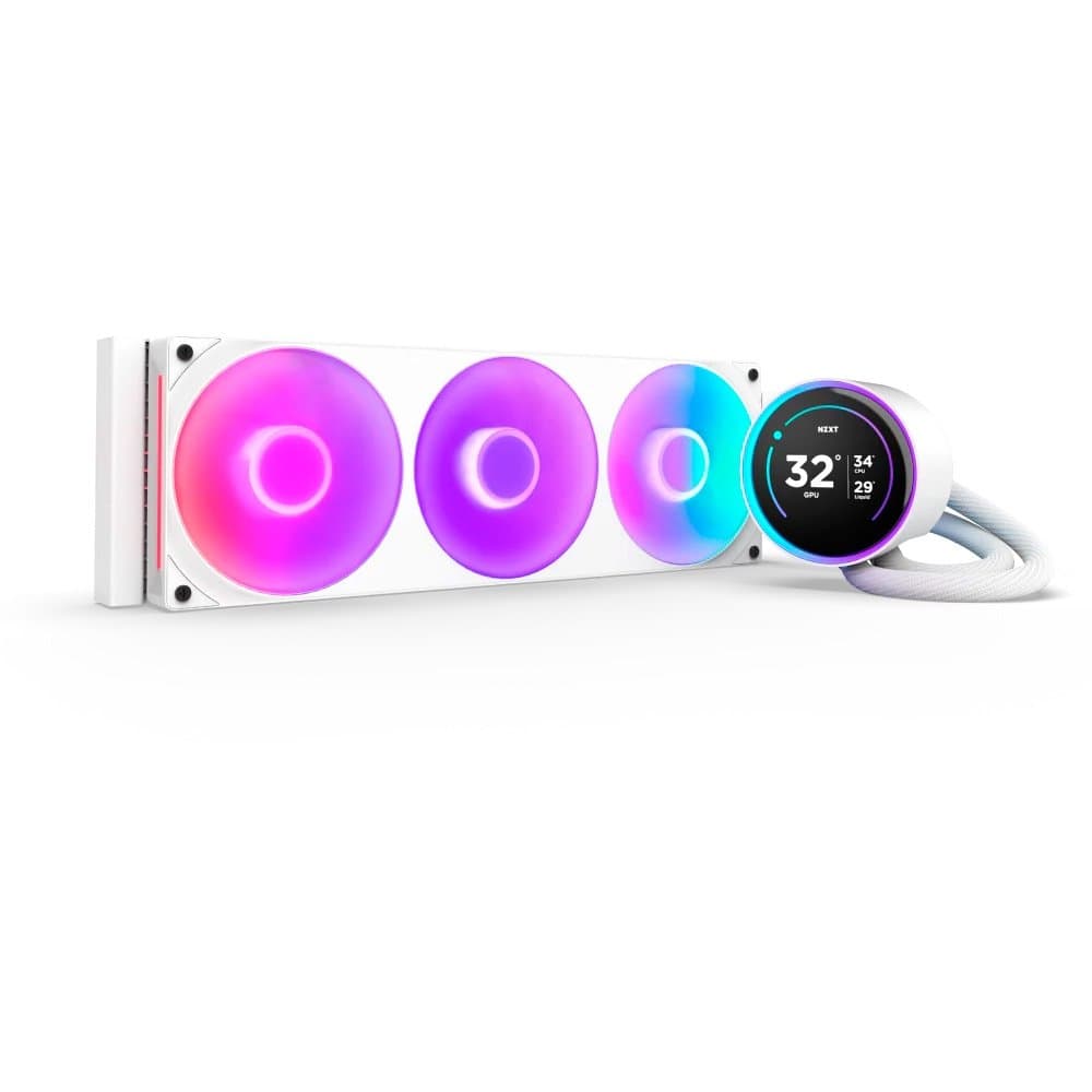 Water Cooler NZXT Kraken Elite 420 RGB V2 420mm RGB Water Cooler NZXT Kraken Elite 420 RGB V2 420mm RGB Branco - RL-KR42E-W2