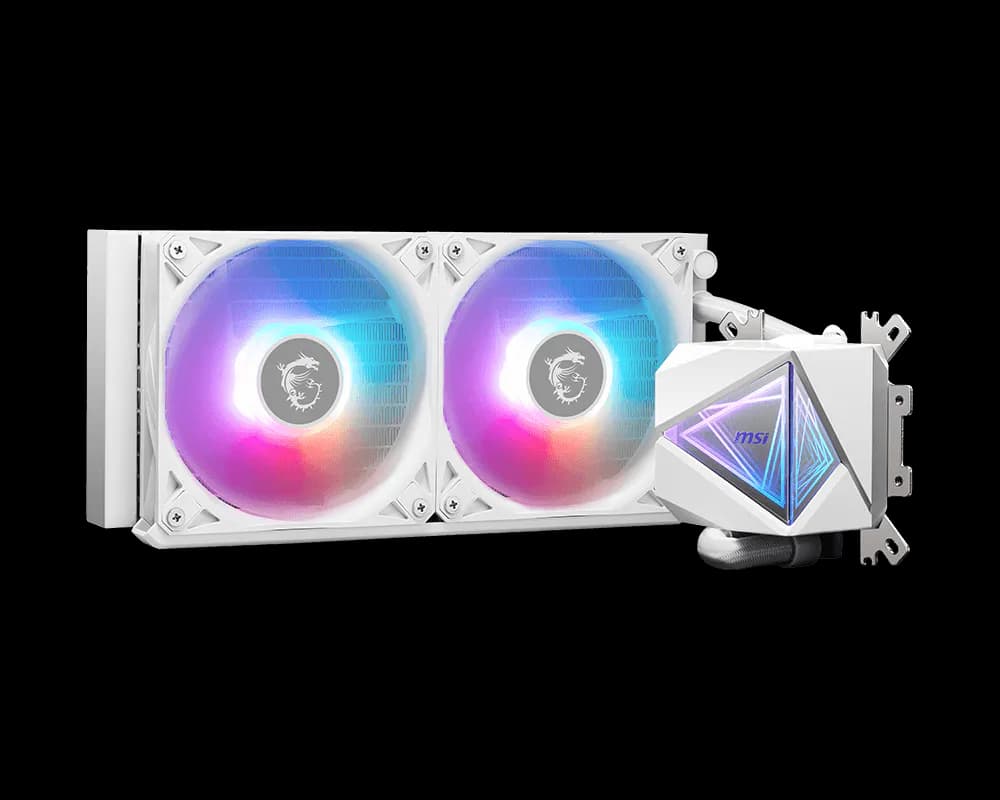 Water Cooler MSI MAG Coreliquid I240 240mm ARGB Water Cooler MSI MAG Coreliquid I240 240mm ARGB Branco - 306-7ZW7E21-C24