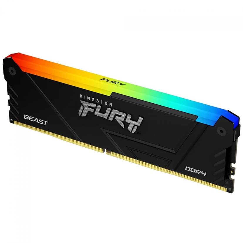 Kingston Fury Beast RGB 32GB (1x32GB) DDR4 3600MHz CL18 Preto - KF436C18BB2A/32