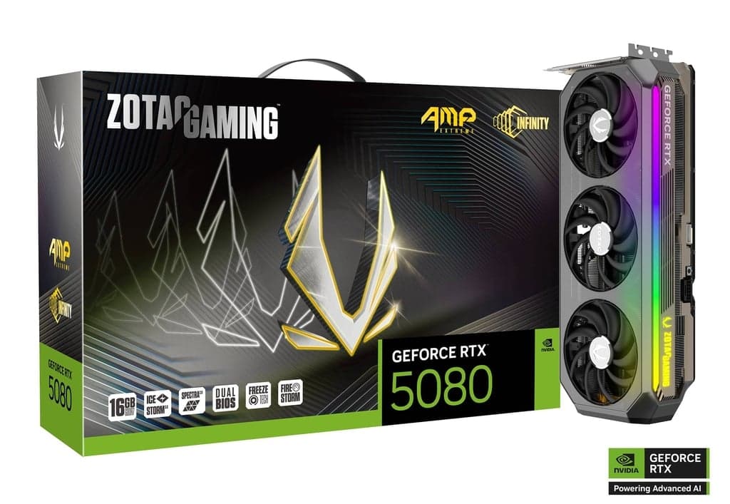 RTX 5080 ZOTAC RTX 5080 AMP Extreme Infinity