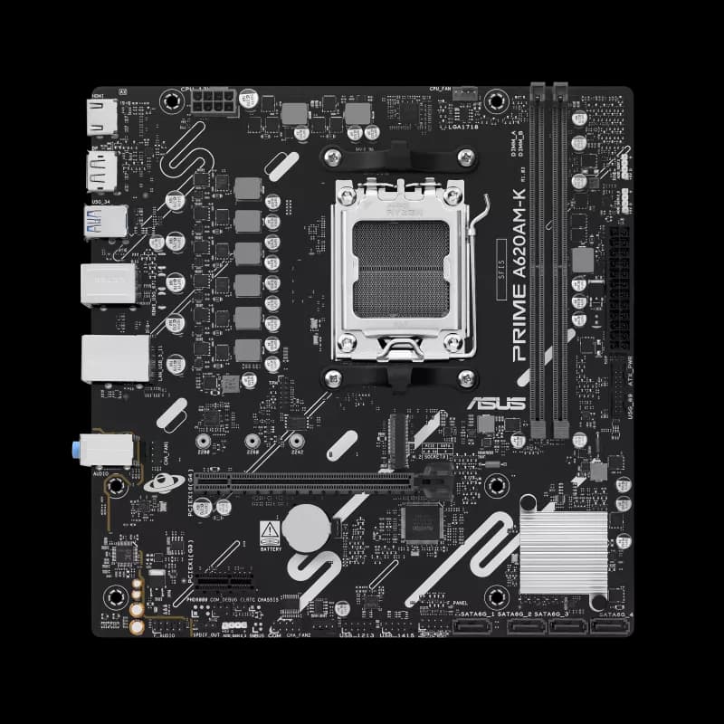 ASUS PRIME A620AM-K AM5 Micro-ATX DDR5 ASUS PRIME A620AM-K AM5 Micro-ATX DDR5