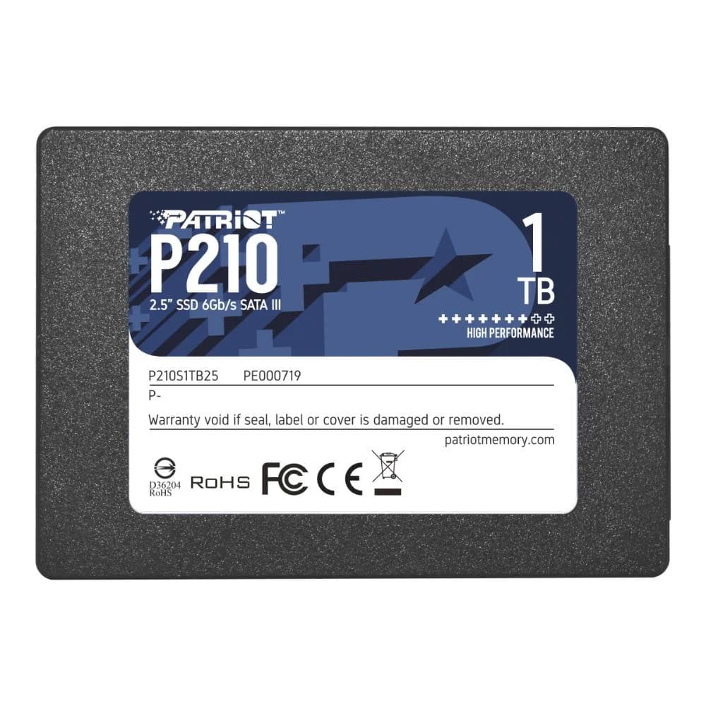 Patriot P210 1TB SSD SATA III - P210S1TB25 Patriot P210 1TB SSD SATA III - P210S1TB25