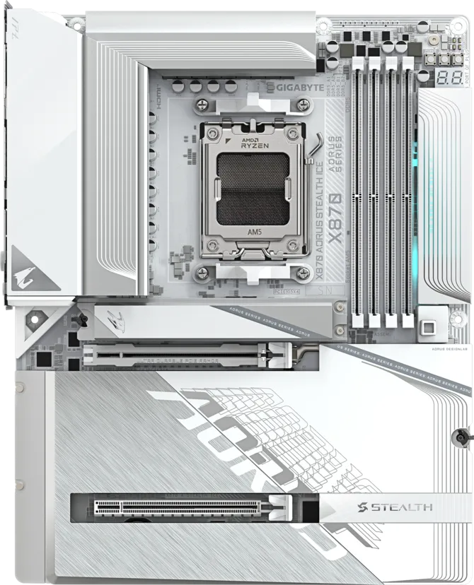 Gigabyte X870 AORUS Stealth ICE AM5 ATX DDR5 WiFi