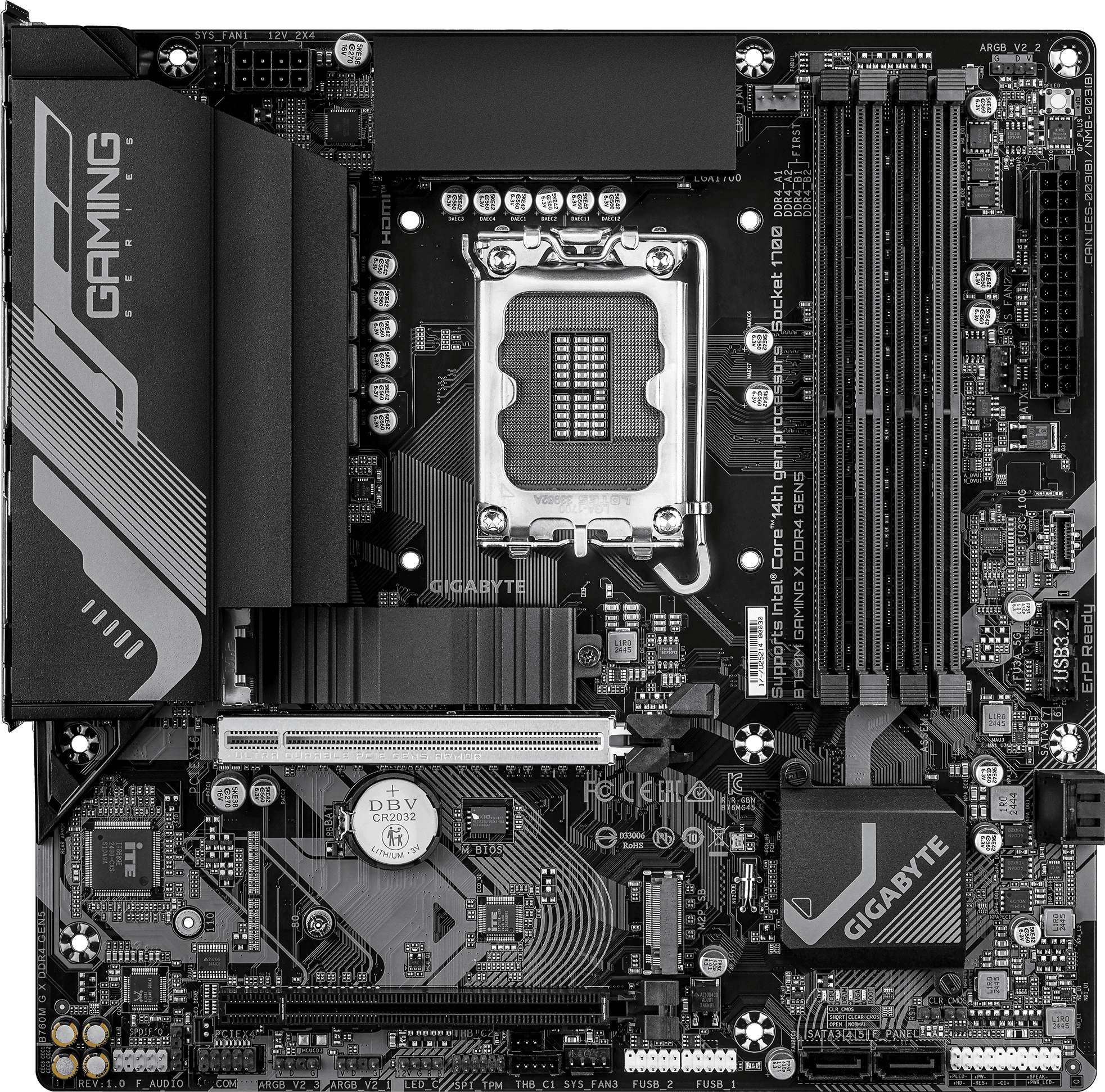 Gigabyte B760M Gaming X DDR4 GEN5 LGA1700 Micro-ATX DDR4 Gigabyte B760M Gaming X DDR4 GEN5 LGA1700 Micro-ATX DDR4