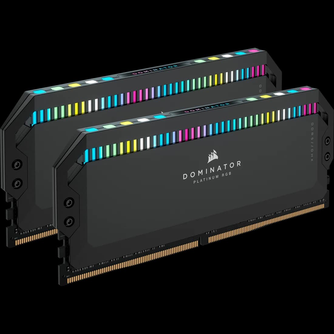Corsair Dominator Platinum RGB 64GB (2x32GB) DDR5 Corsair Dominator Platinum RGB 64GB (2x32GB) DDR5 6400MHz CL32 Preto - CMT64GX5M2B6400C32