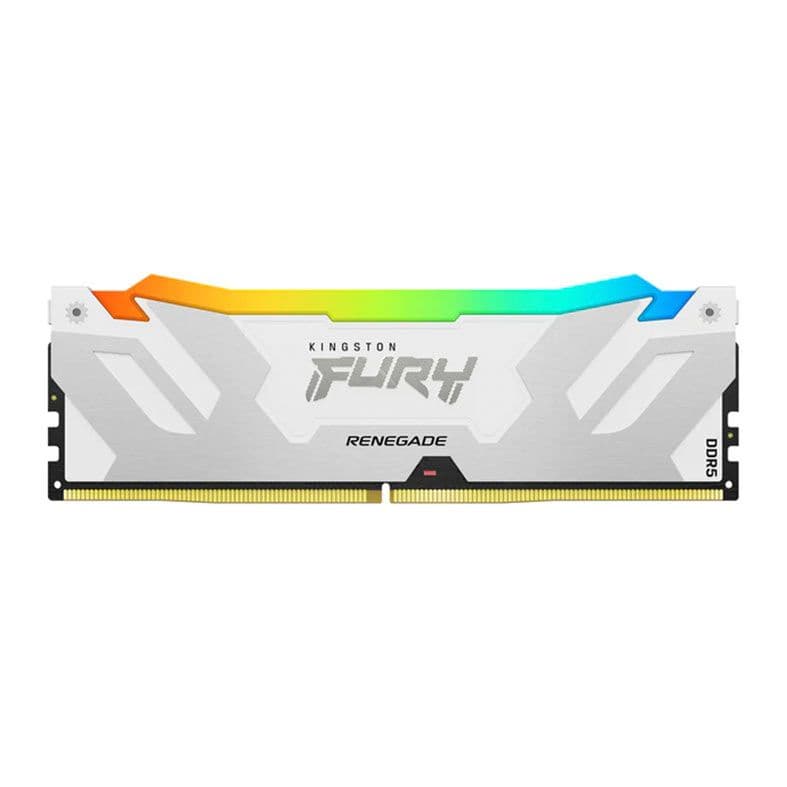 Kingston Fury Renegade RGB 16GB (1x16GB) DDR5 7200MHz CL38 Branco - KF572C38RWA-16