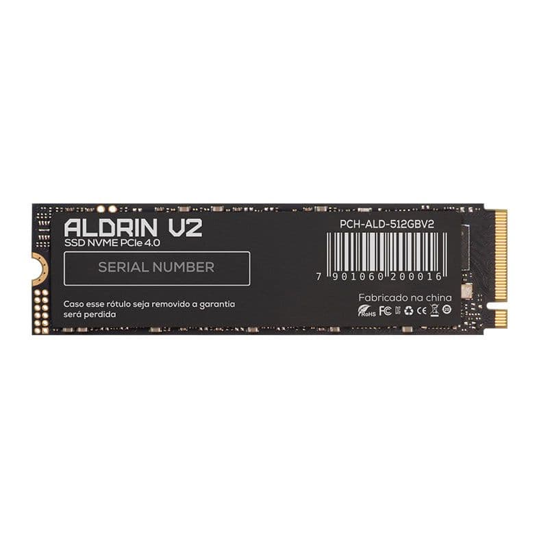Pichau Aldrin 512GB SSD NVMe Gen 4 - PCH-ALD-512GBV2 Pichau Aldrin 512GB SSD NVMe Gen 4 - PCH-ALD-512GBV2